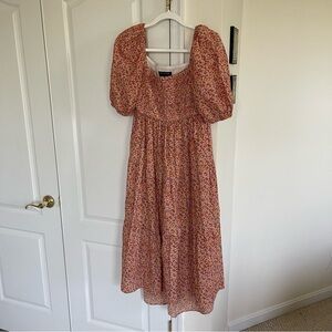 MINKPINK Multicolor Floral Puff Sleeve Dress